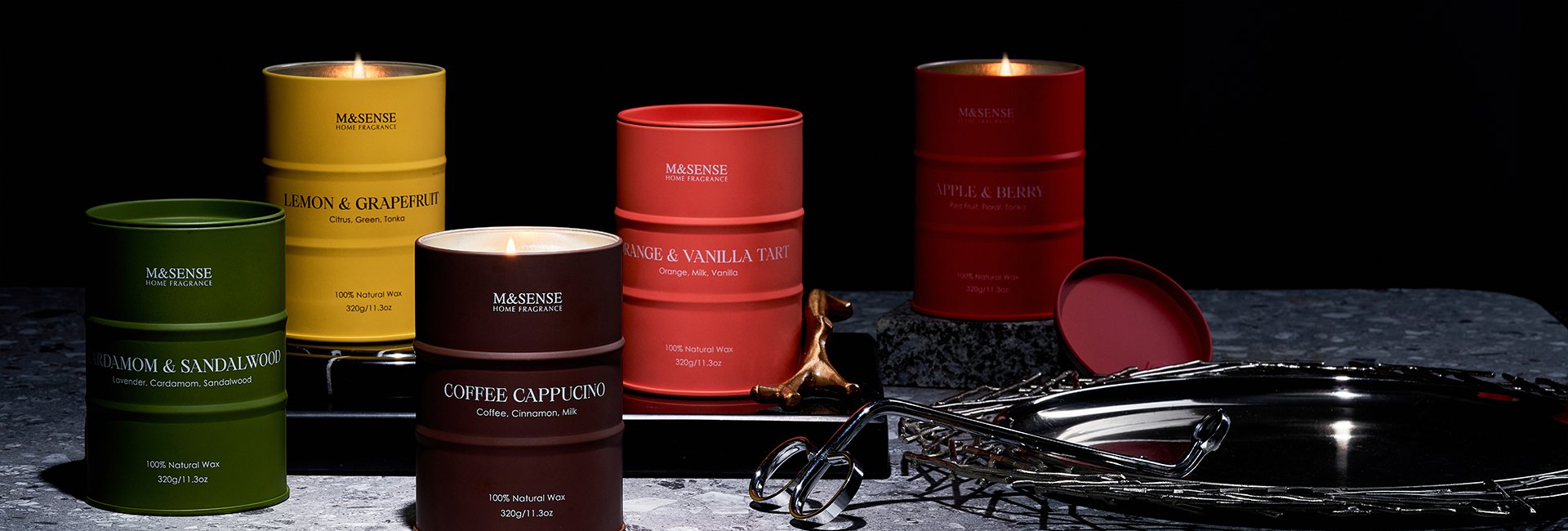 Rustic Decorative Scented Candles