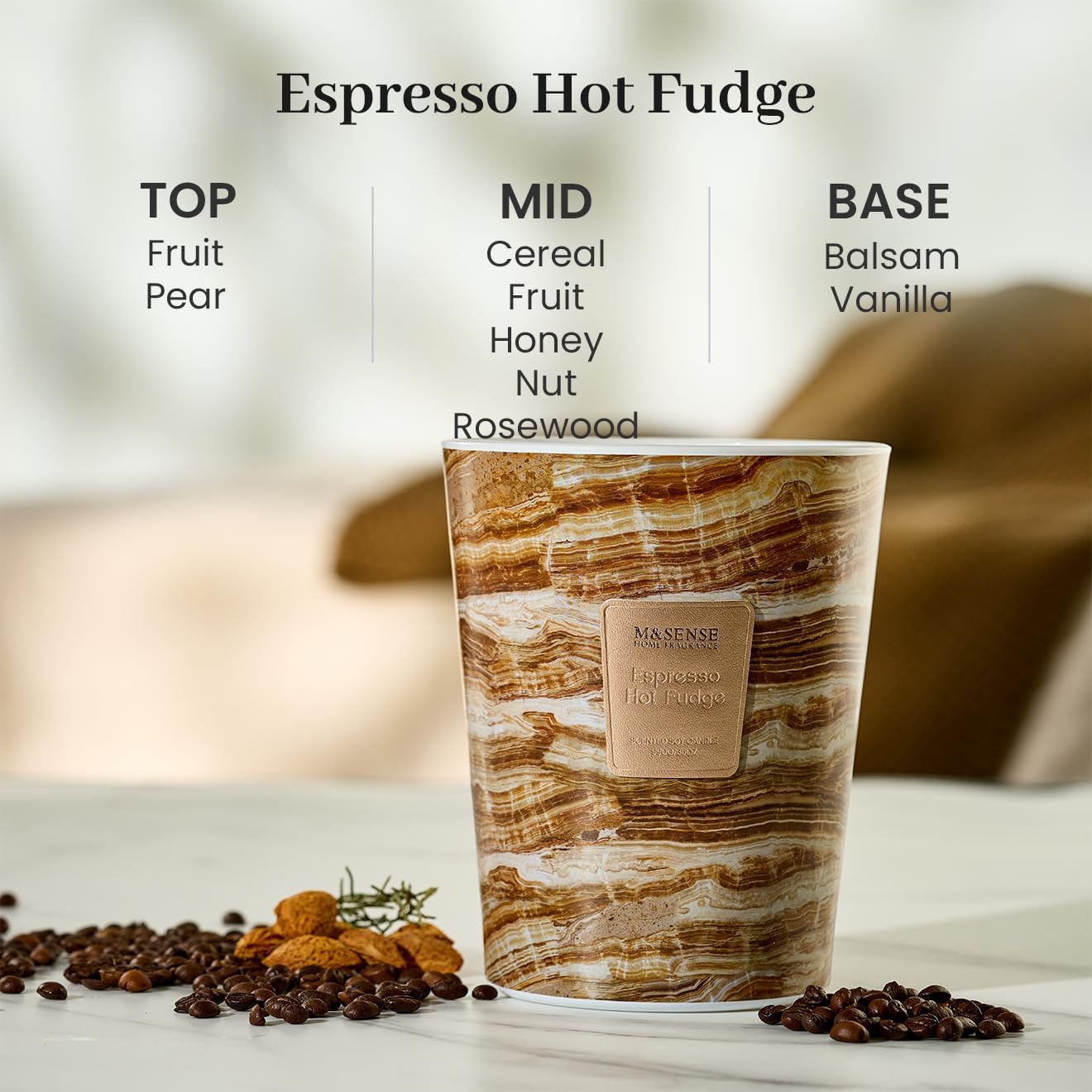 Espresso Hot Fudge Large 3-wick Candle – M&SENSE