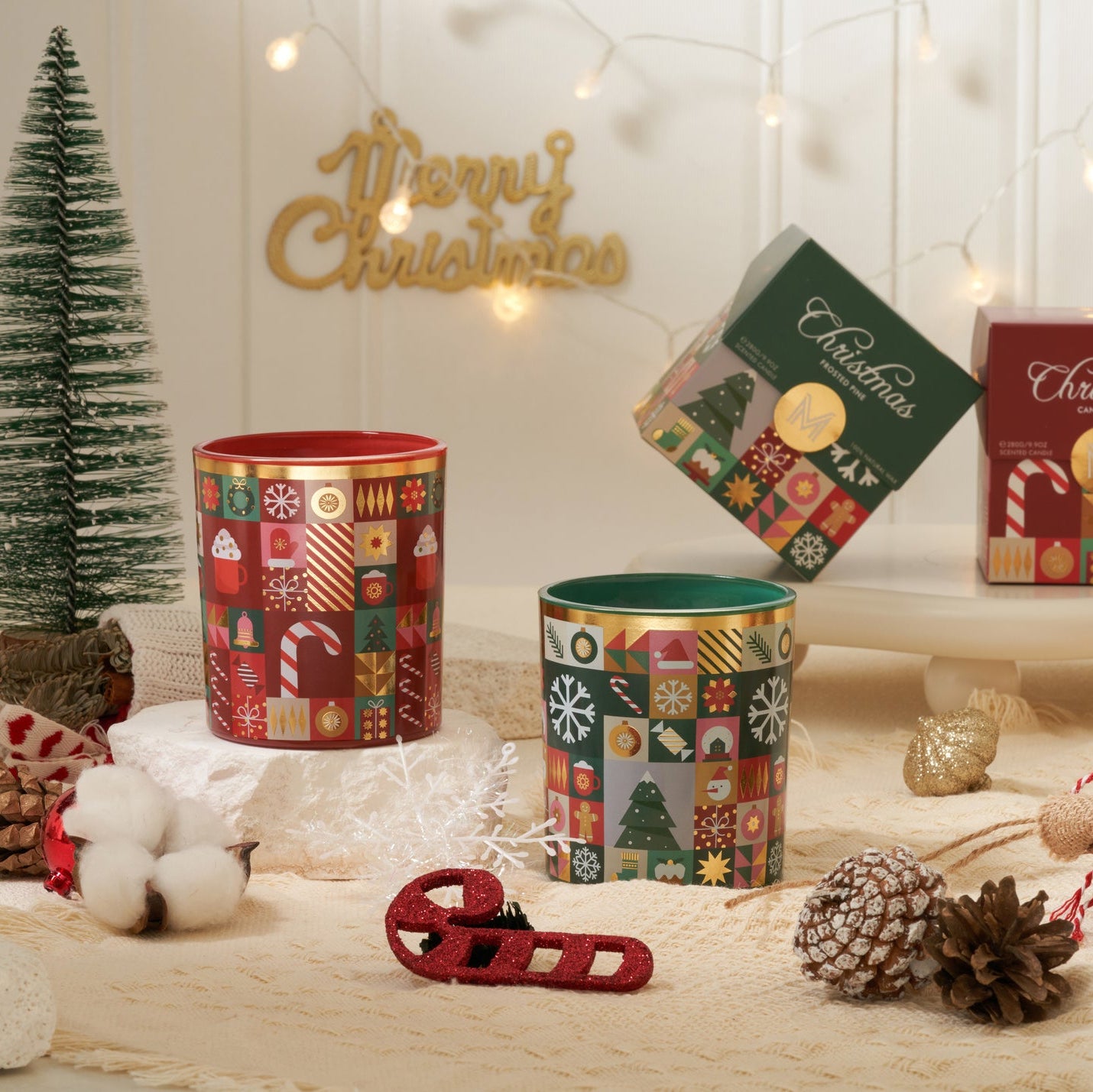 クリスマスキャンペーン‼︎ リーシュ2本＋Wax４個セット Holiday & Christmas Gift Candle Collection | Soy Wax Home Candles