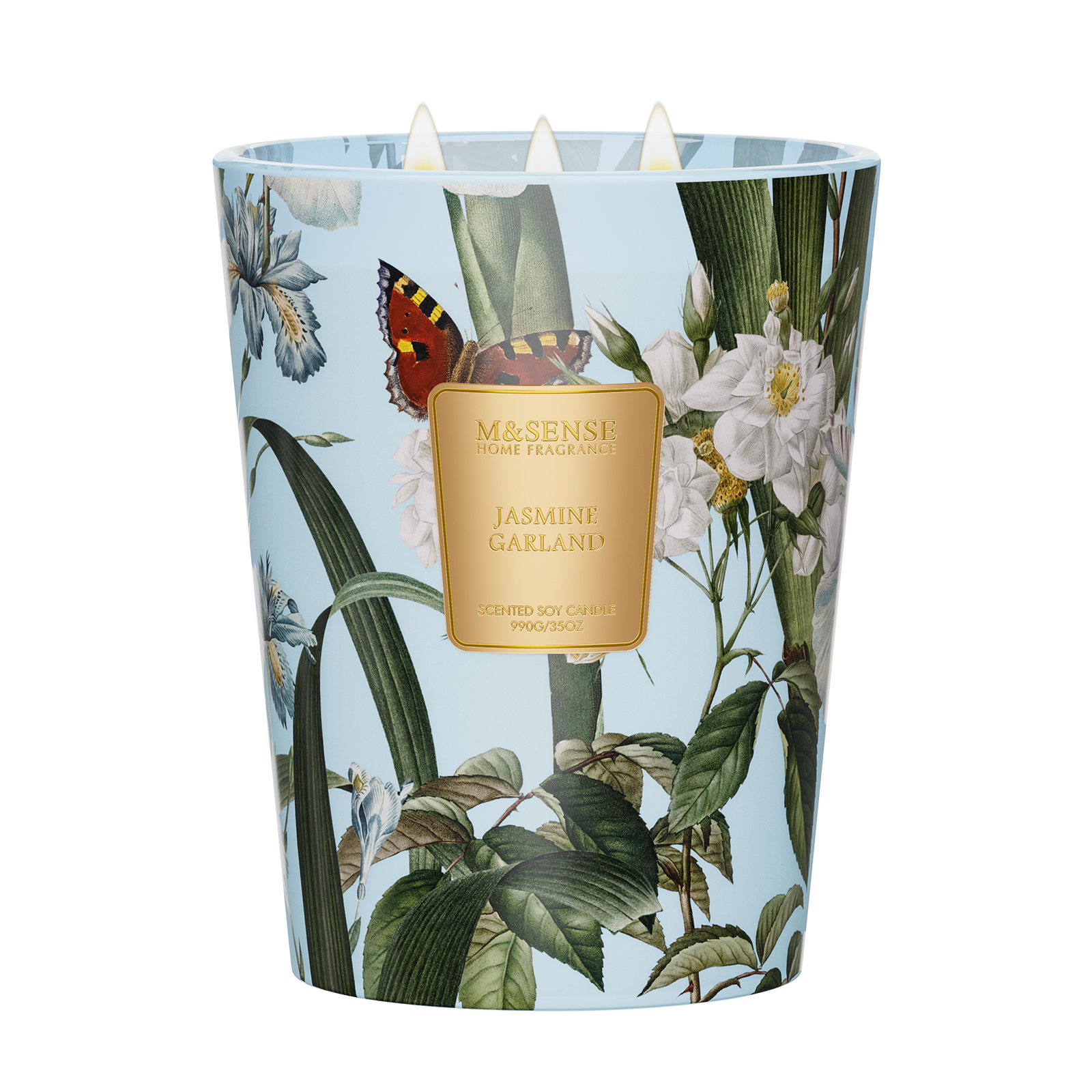 Jasmine Garland 3-Wick Large Candle - Jasmine Garland / Large