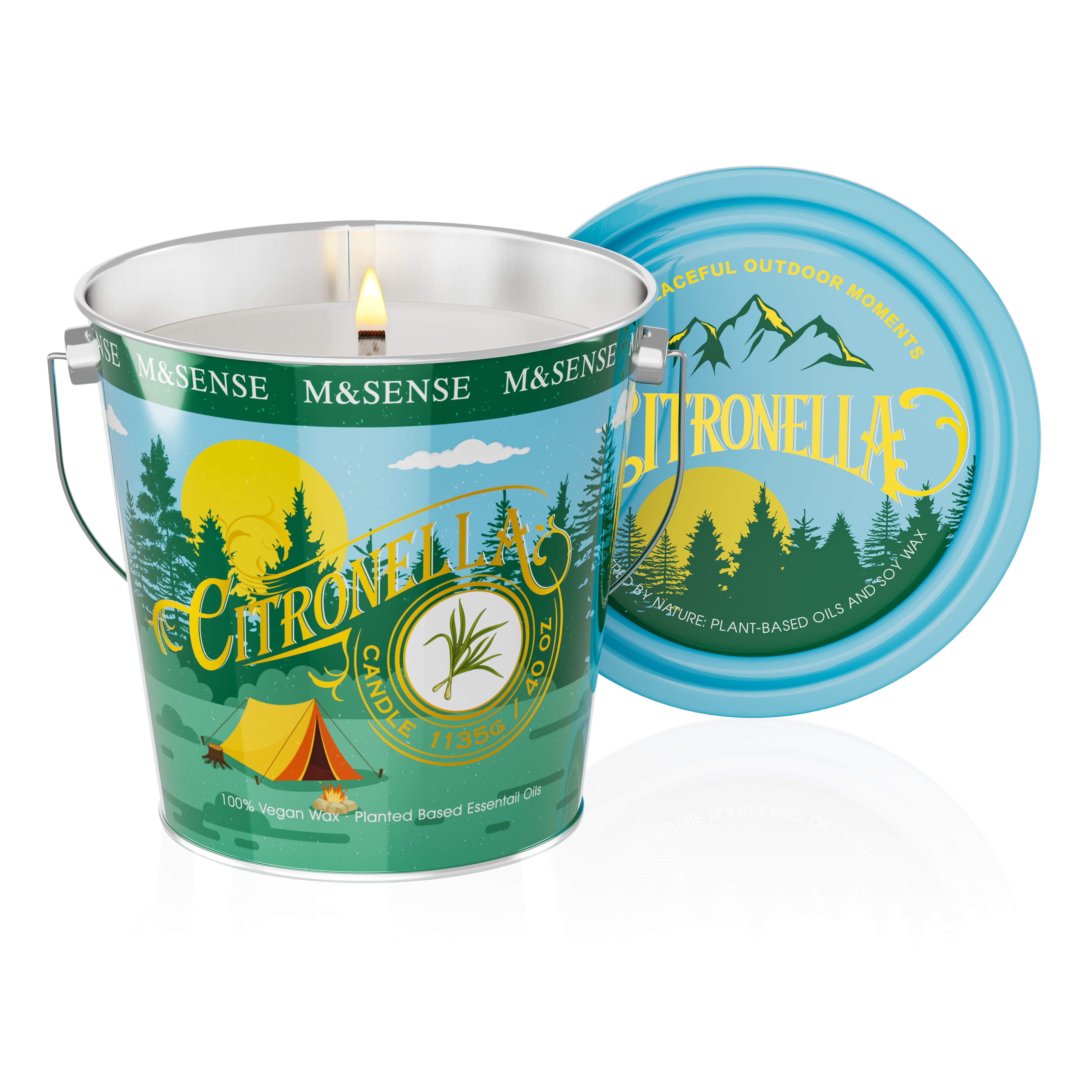 Citronella Verbena Rose Large Candle – M&SENSE